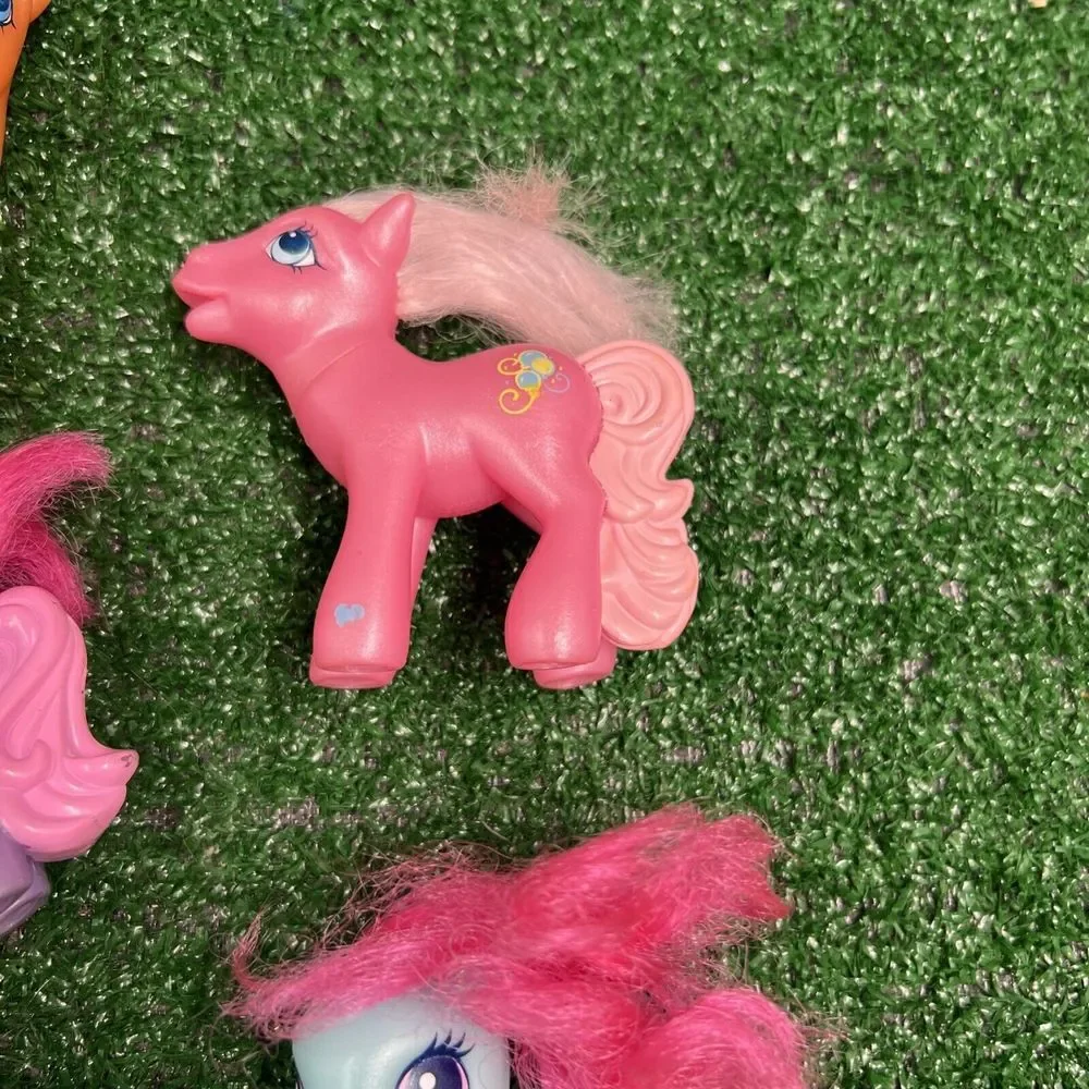 Lot Of 8 2005 My Little Pony McDonald's Toys‎ Soft Hair Plastic Tails